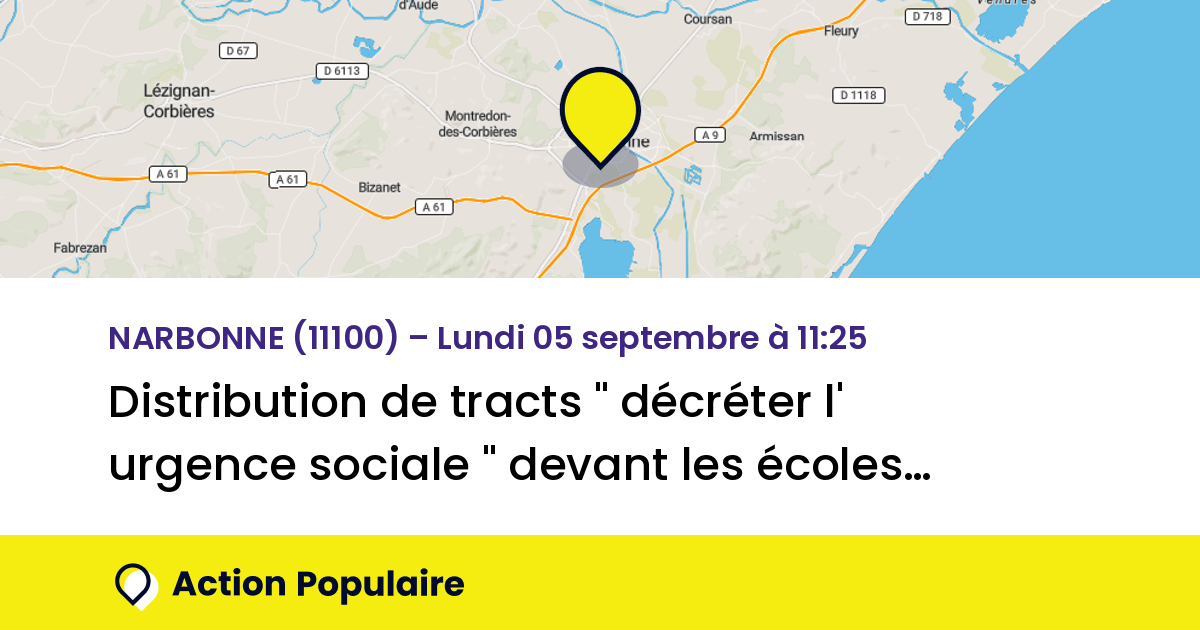 Distribution de tracts 